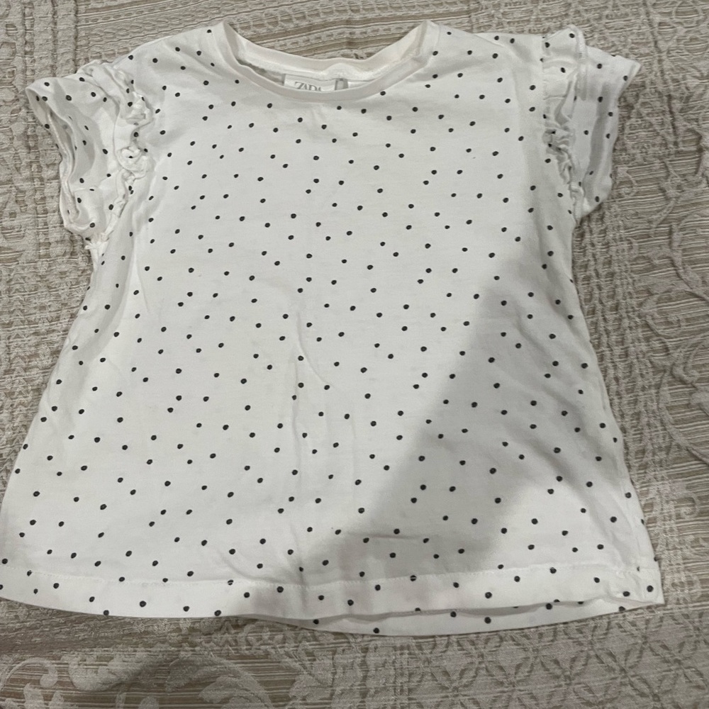 Zara polka dot tee